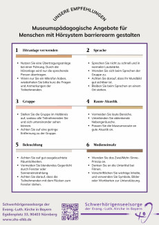 Museumspädagogische Angebote für Menschen mit Hörsystemen barrierearm gestalten